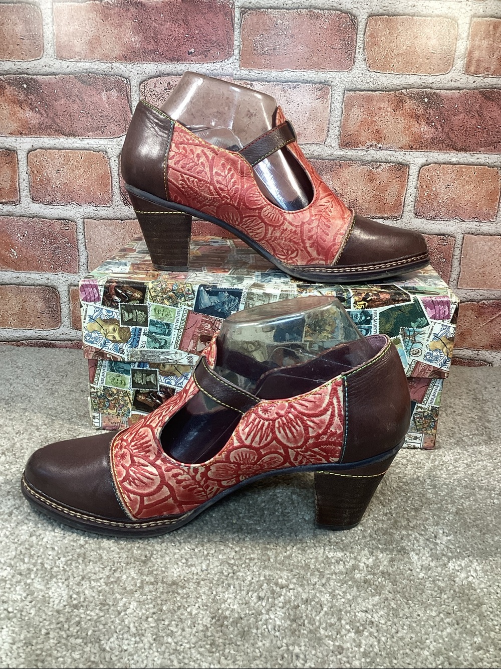 L’Artiste by Spring Step Susana Womens T-Strap pumps size 39 eu size 8.5 US - Picture 2 of 9